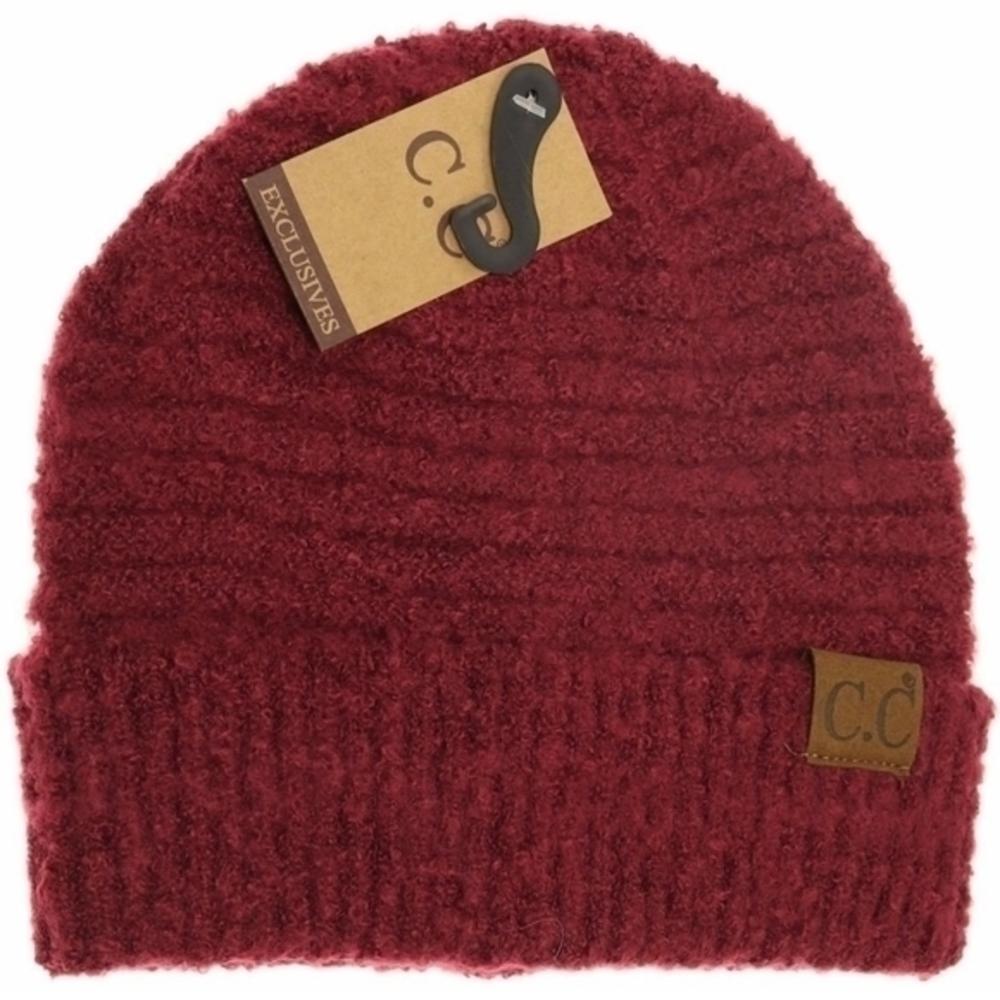 CC Exclusive Burgundy Beanie Hat New With Tags